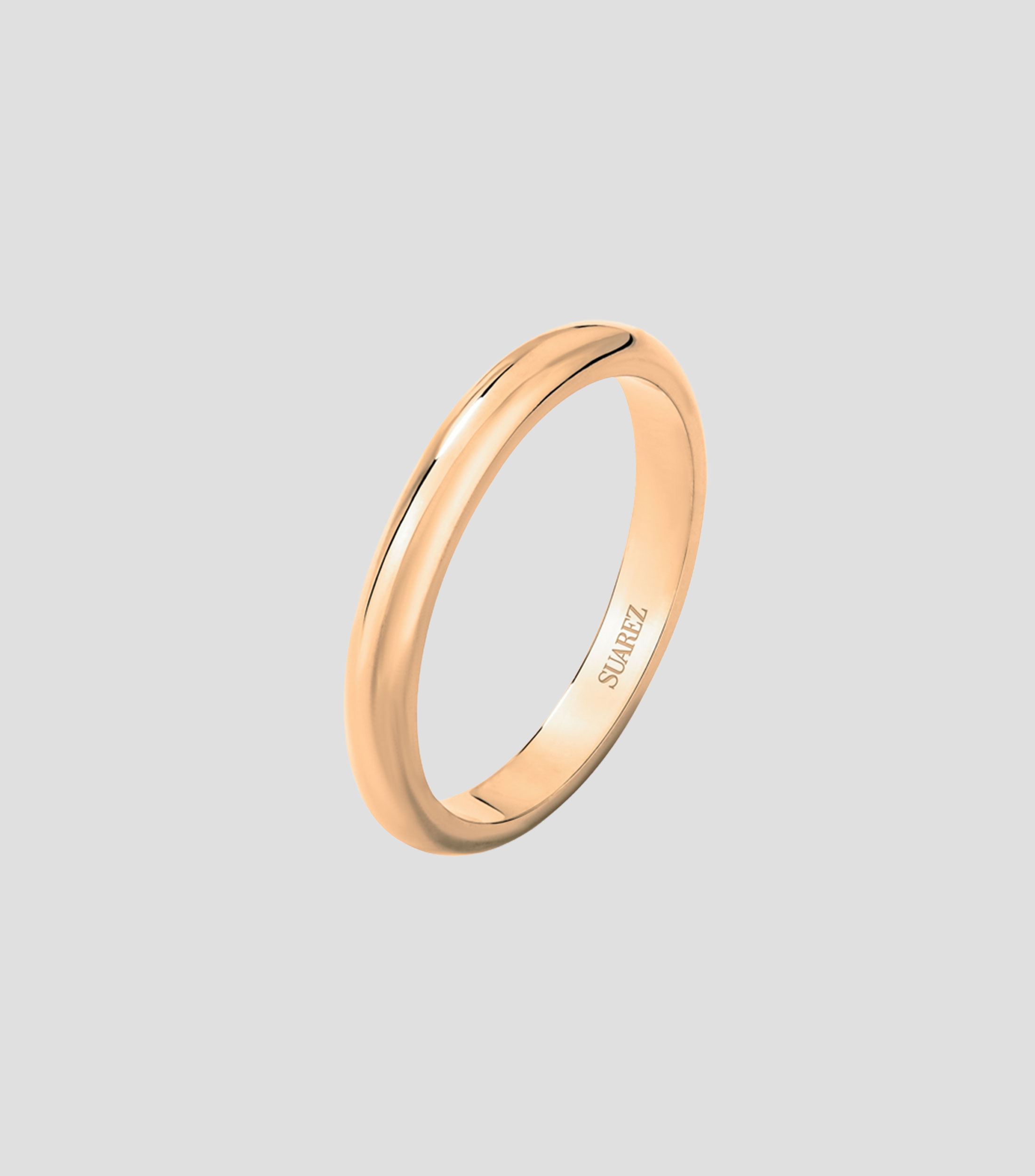 Anillo de boda en Oro rosa de 18 Kilates Mujer
